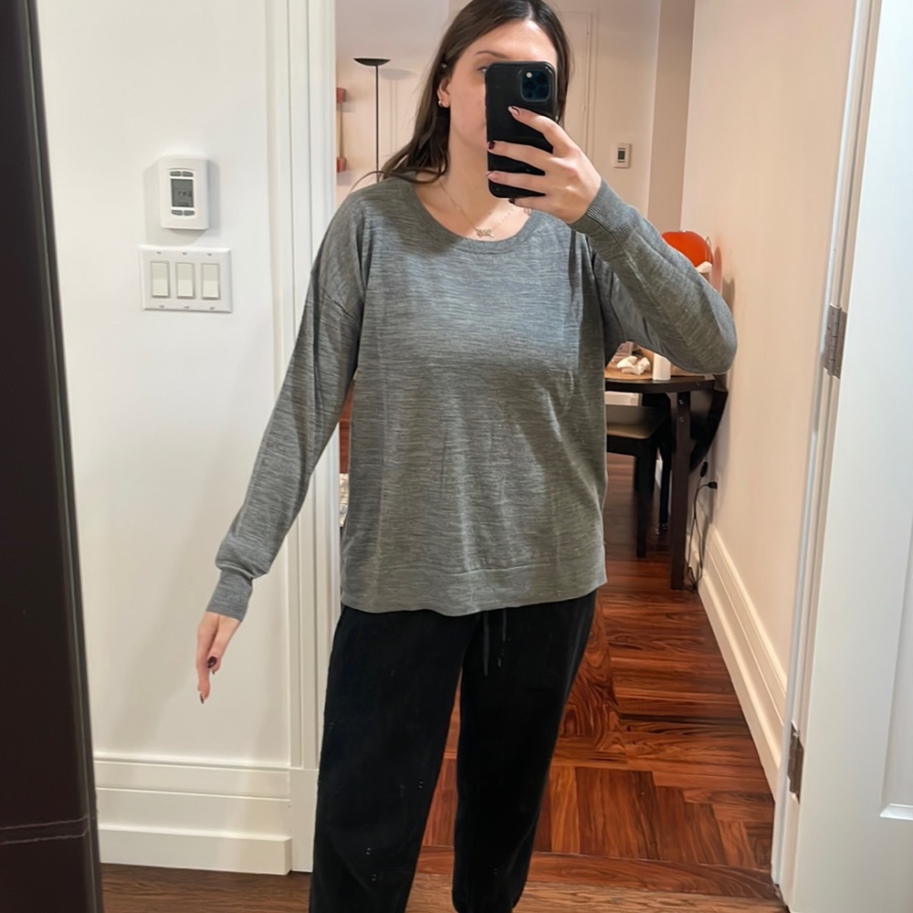 ALLSAINTS Gray crewneck sweater